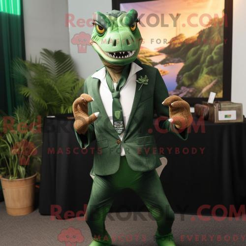 Costume De Mascotte Redbrokoly De Dimorphodon Vert Forêt Personnage... on Productcaster.