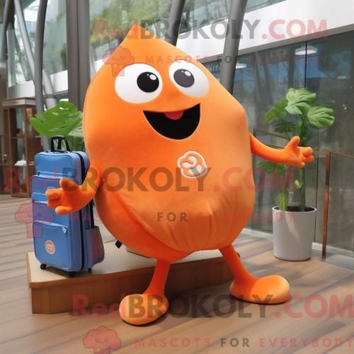 Costume Mascotte Redbrokoly De Raie Orange Personnage Habillé Avec ... on Productcaster.