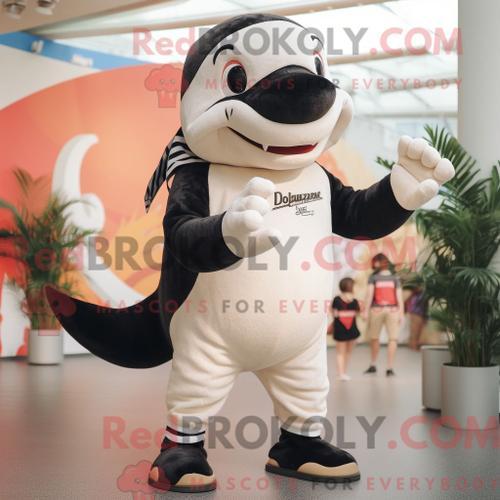 Costume Mascotte Redbrokoly D Épaulard Beige Personnage Habillé Ave... on Productcaster.