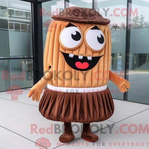 Personnage De Costume De Mascotte Redbrokoly De Hamburger Marron Ha... on Productcaster.