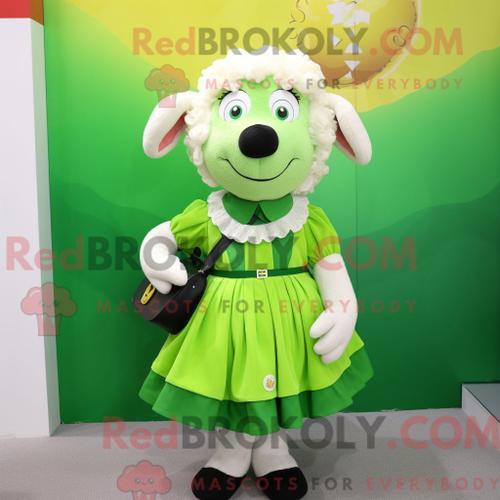 Costume De Mascotte Redbrokoly De Mouton Suffolk Vert Citron Person... on Productcaster.