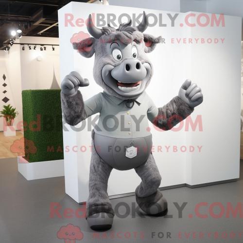 Costume Mascotte Redbrokoly De Minotaure Gris Personnage Habillé D ... on Productcaster.