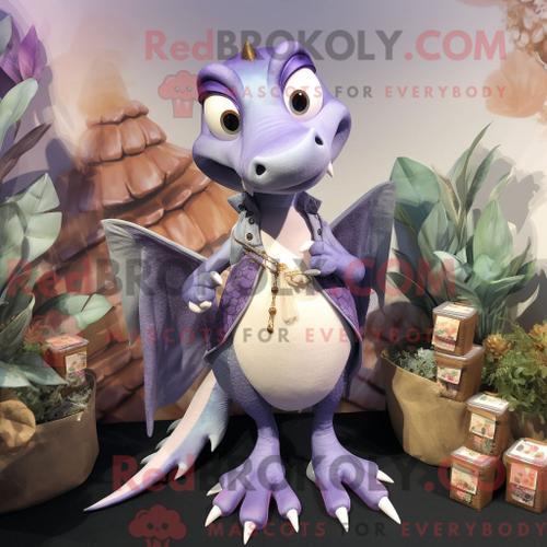 Costume De Mascotte Redbrokoly De Dimorphodon De Lavande Personnage... on Productcaster.