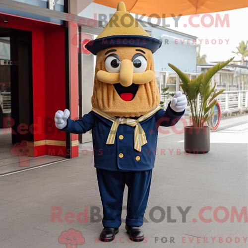 Costume De Mascotte Redbrokoly De Frites De La Marine Personnage Ha... on Productcaster.