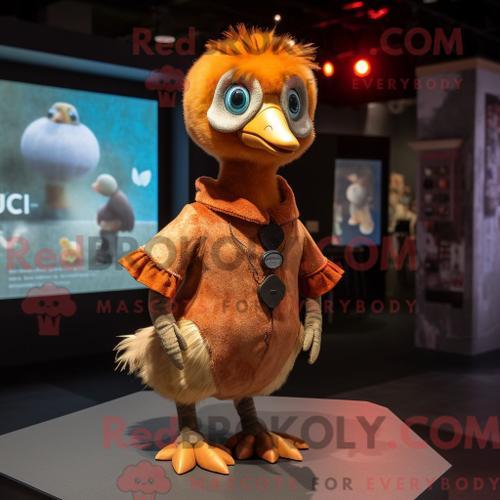 Costume De Mascotte Redbrokoly Rust Gosling Habillé Avec Une Mini R... on Productcaster.