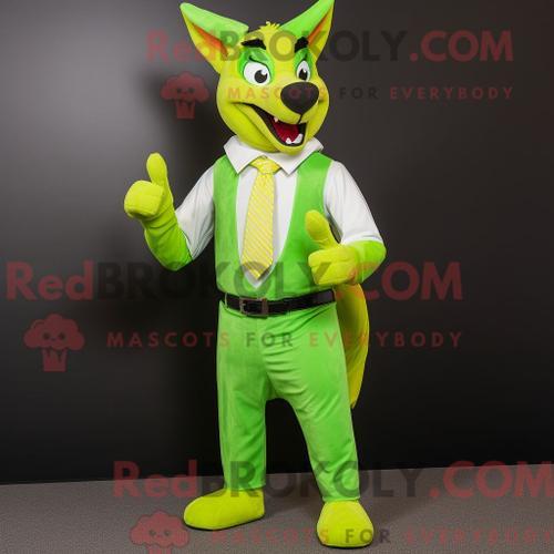 Personnage De Costume De Mascotte Redbrokoly De Dingo Vert Citron H... on Productcaster.