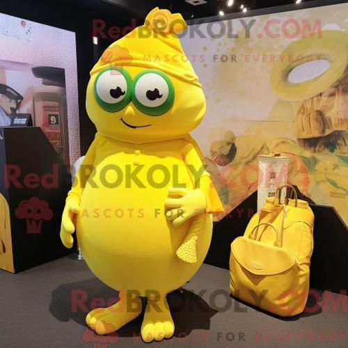 Costume De Mascotte Redbrokoly De Commando Jaune Citron Personnage ... on Productcaster.