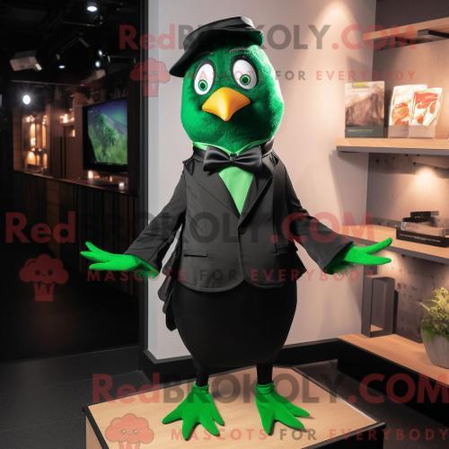 Costume De Mascotte Redbrokoly De Merle Vert Personnage Habillé Ave... on Productcaster.