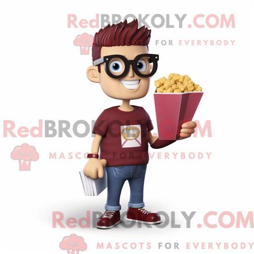 Personnage De Costume De Mascotte Redbrokoly De Pop Corn Marron Hab... on Productcaster.