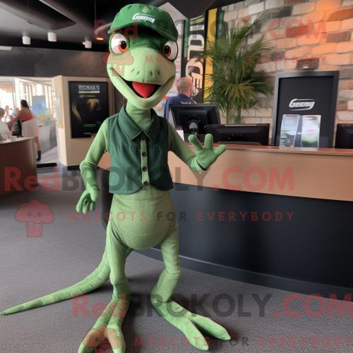 Personnage De Costume De Mascotte Redbrokoly De Coelophysis Vert Fo... on Productcaster.