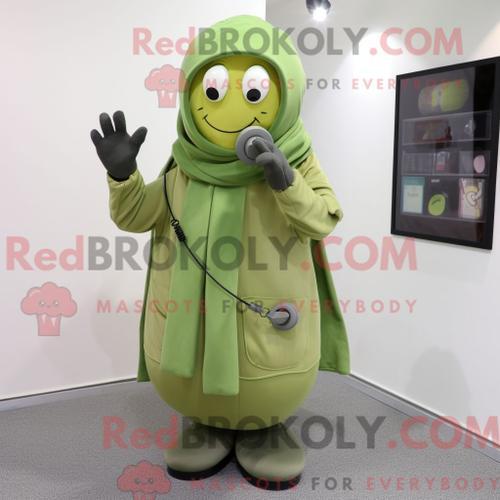 Costume De Mascotte Redbrokoly De Téléphone Olive Personnage Habill... on Productcaster.