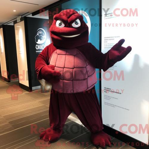 Costume De Mascotte Redbrokoly De Tortue De Mer Marron Personnage H... on Productcaster.