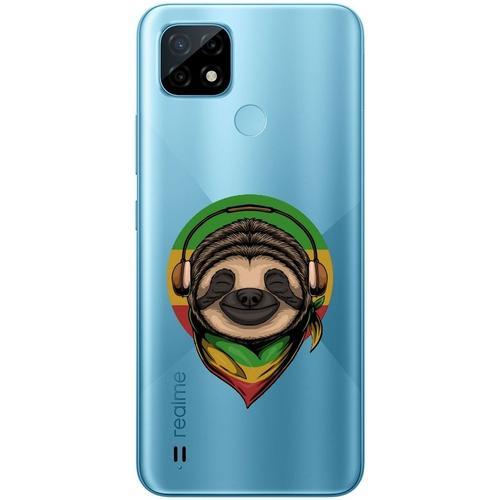 Coque Realme C21 Rasta Paresseux on Productcaster.