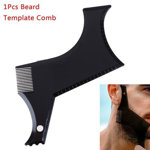 Peigne À Barbe Noir Pour Hommes, Pochoir, Léger Et Flexible, Convie... on Productcaster.