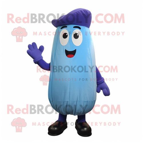 Personnage De Costume De Mascotte Redbrokoly D'aubergine Bleu Ciel ... on Productcaster.