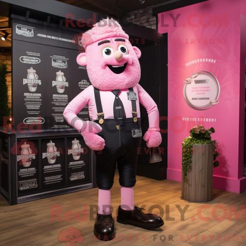 Costume Mascotte Redbrokoly Guinness Rose Personnage Habillé Avec U... on Productcaster.