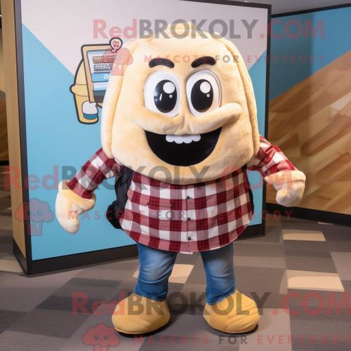 Personnage De Costume De Mascotte Redbrokoly De Bagels À La Crème H... on Productcaster.