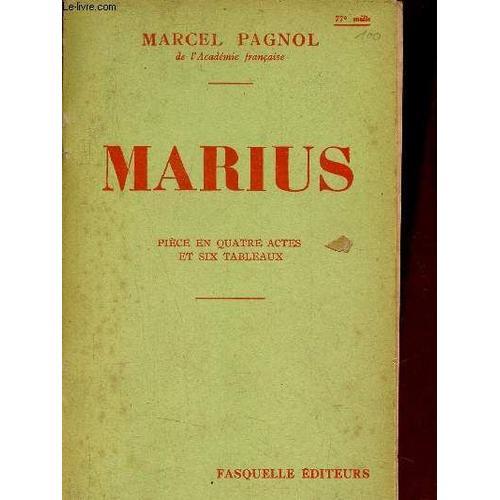 Marius - Pièce En Quatre Actes Et Six Tableaux. on Productcaster.