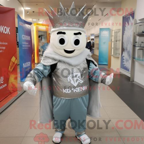 Personnage De Costume De Mascotte Redbrokoly Silver King Habillé Av... on Productcaster.