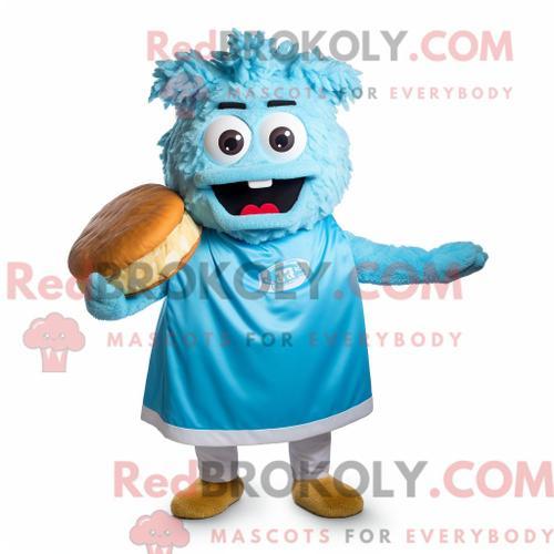 Costume De Mascotte Redbrokoly De Sandwich Au Porc Effiloché Bleu C... on Productcaster.