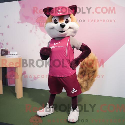 Personnage Mascotte Redbrokoly De Magenta Marten Habillé Avec Un Sh... on Productcaster.