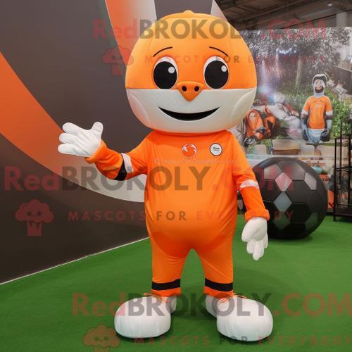 Costume Mascotte Redbrokoly De Ballon De Football Orange Personnage... on Productcaster.