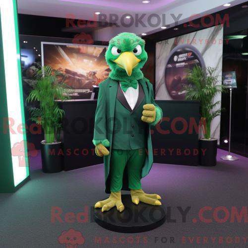 Costume De Mascotte Redbrokoly D Aigle Vert Personnage Habillé D Un... on Productcaster.