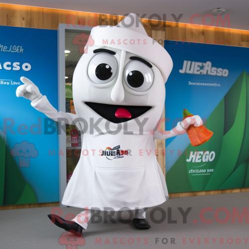 Costume Mascotte Redbrokoly De Fajitas Blanches Personnage Habillé ... on Productcaster.