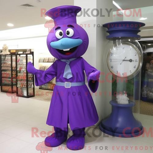 Personnage De Costume De Mascotte Redbrokoly De Sablier Violet Habi... on Productcaster.