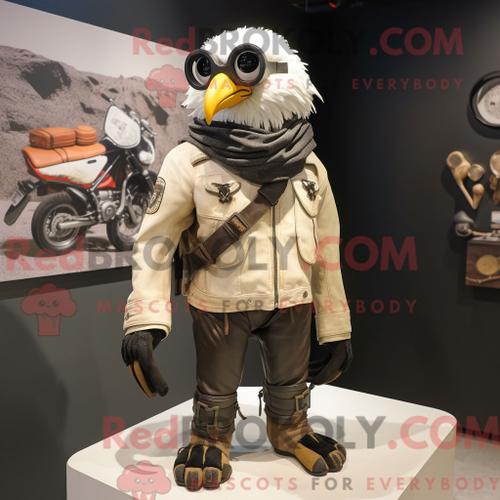 Personnage De Costume De Mascotte Redbrokoly Cream Crow Habillé Ave... on Productcaster.