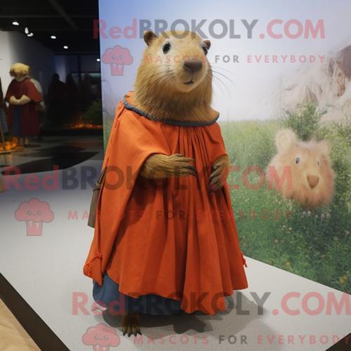 Costume Mascotte Redbrokoly De Capybara Rouille Personnage Habillé ... on Productcaster.