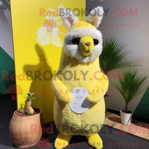 Costume De Mascotte Redbrokoly D Alpaga Jaune Citron Personnage Hab... on Productcaster.