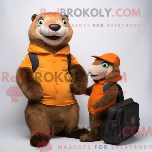 Costume Mascotte Redbrokoly De Marmotte Personnage Habillé Avec Un ... on Productcaster.