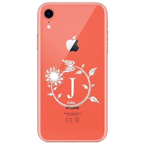 Coque Iphone Xr Avec Votre Prénom 11 Fleur Blanc on Productcaster.