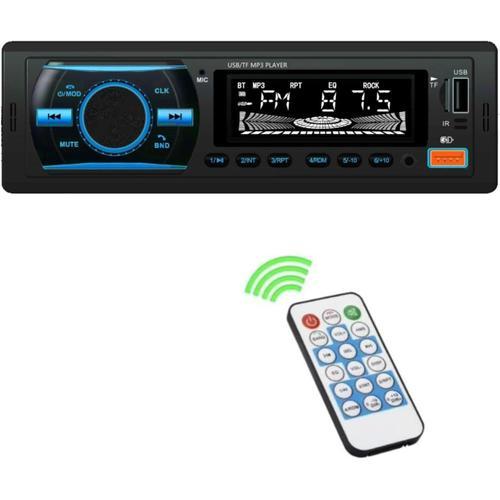 Autoradio Bluetooth, Lcd Affichage 7 Couleurs Éclairage,1 Din Radio... on Productcaster.