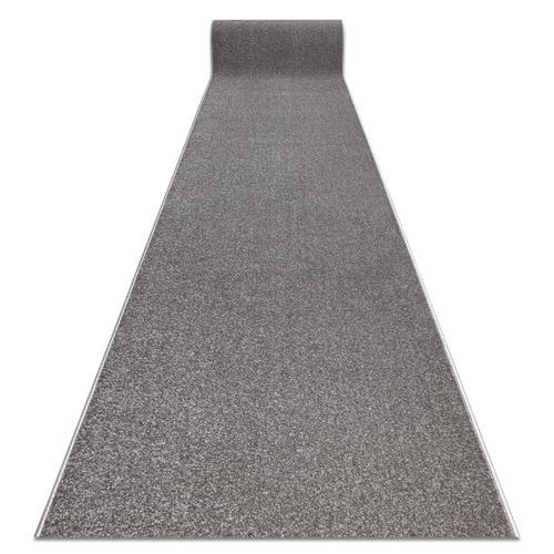 120x680 Cm Tapis De Couloir Karmel Plaine, Une Couleur Gris 120 Cm on Productcaster.