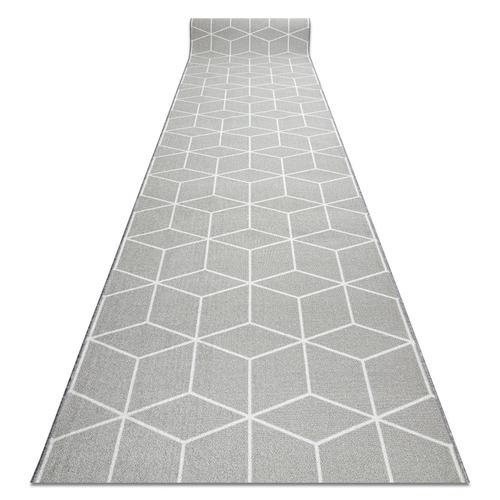 57x310 Cm Tapis De Couloir Antidérapant Cube La Gomme Gris 57 Cm on Productcaster.