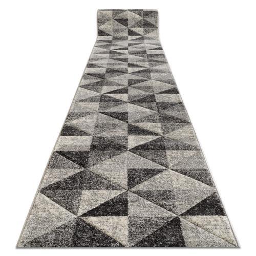 70x550 Cm Tapis De Couloir Feel 5672/16811 Triangles Gris / Anthrac... on Productcaster.