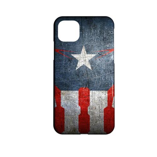 Coque Rigide Compatible Iphone 12 Pro Super Héros Comics Captain Am... on Productcaster.