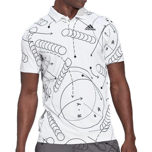 Polo De Tennis Blanc Homme Adidas Club Graph on Productcaster.