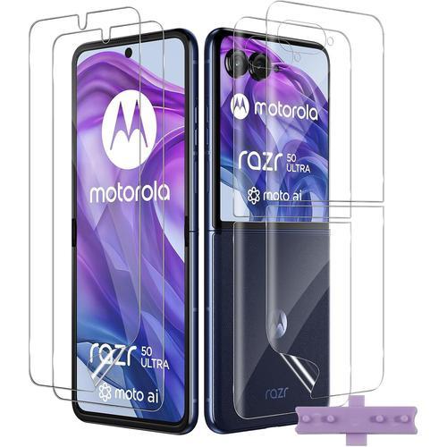 Verre Trempé Pour Motorola Moto Razr 50 Ultra, 2pcs À L'intérieur F... on Productcaster.