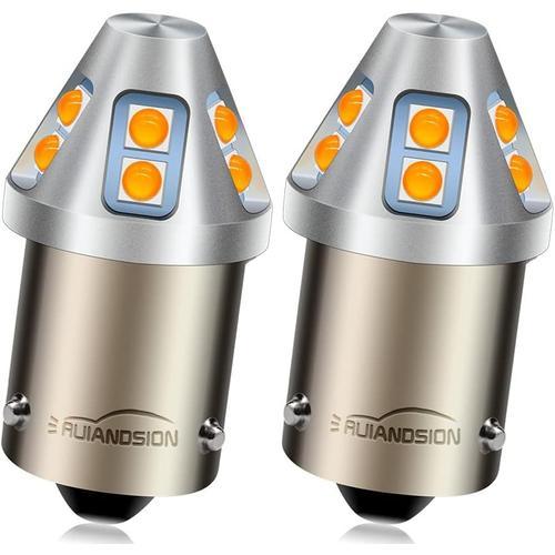 Jaune Jaune Jaune 2 Pièces 7507 Py21w Bau15s Led Ampoules Ambre 10-... on Productcaster.