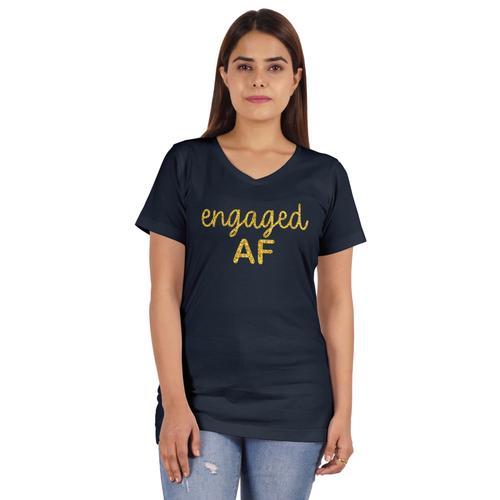 Inkdotpot Engaged Af Chemise Marie Bachelorette Fte Chemise T-Shirt... on Productcaster.