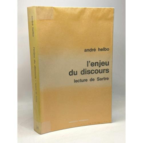 L'enjeu Du Discours - Lecture De Sartre on Productcaster.