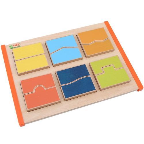 Jeu De Puzzle En Bois Coloré Pour Enfants, Planche D'apprentissage ... on Productcaster.