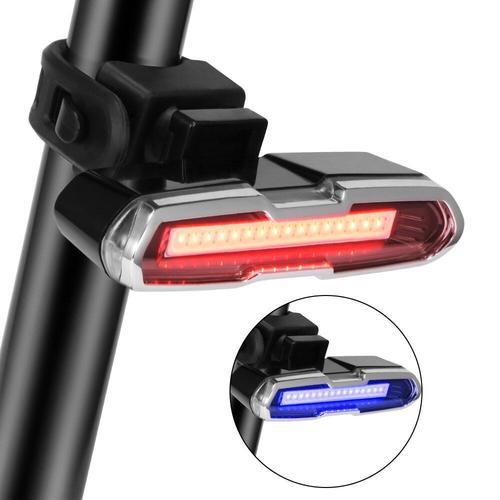 Feu Arrière De Vélo, Étanche Ipx4, Rechargeable Par Usb, Phare De C... on Productcaster.