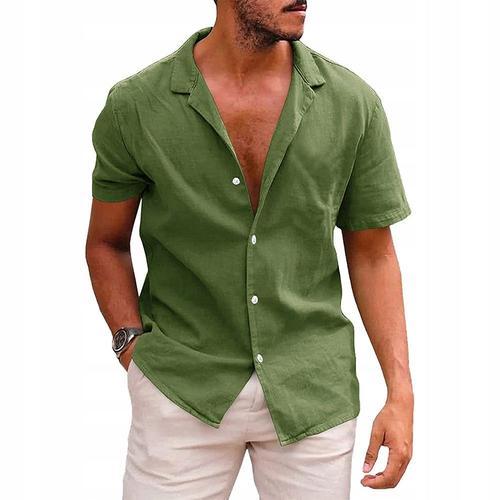 Chemise En Lin Décontractée Et Aérée Pour Hommes, Chemise Hawaïenne... on Productcaster.