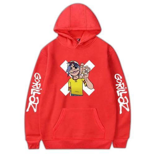 Sweat À Capuche D'automne Gorillaz Pour Femmes, Streetwear, Pull Am... on Productcaster.