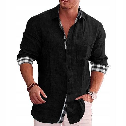 Chemise En Lin Respirante Et Décontractée Pour Hommes, Chemise Hawa... on Productcaster.