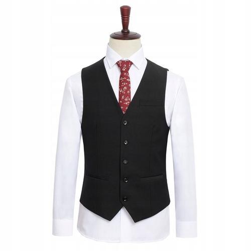 2023 Gilet De Costume Grande Taille Pour Hommes, Couleur Unie, Simp... on Productcaster.